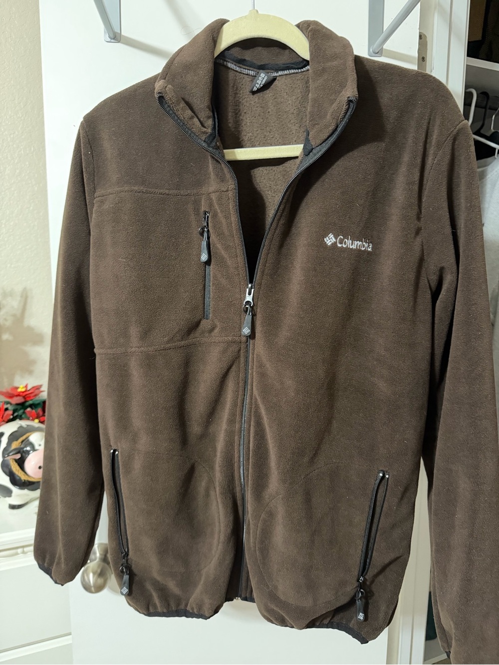Columbia Brown Fleece Zip Jacket